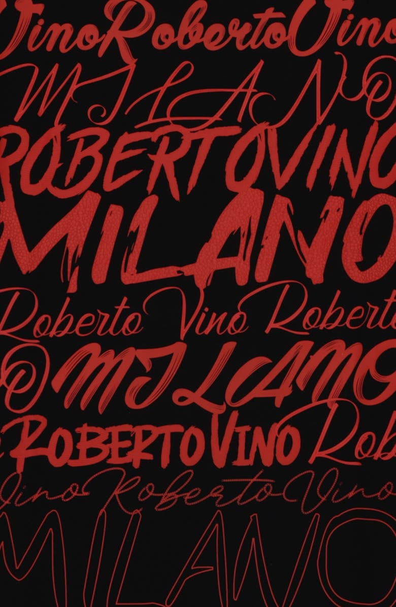Roberto Vino Big Writing Milano Slim fit Tee, Alternate, color, Black