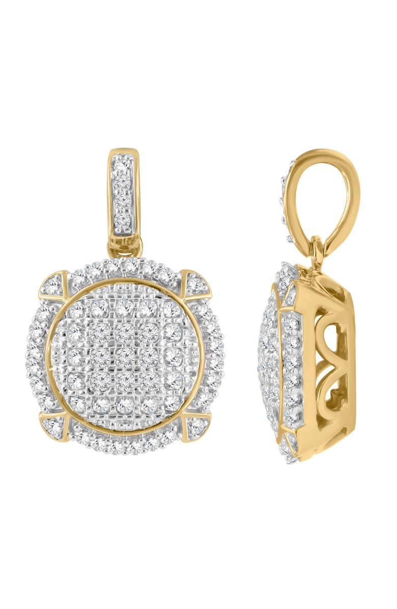 LuvMyJewelry Lumi 10K Gold 0.35 Ct Diamond Pendant, Main, color, 10K Yellow Gold
