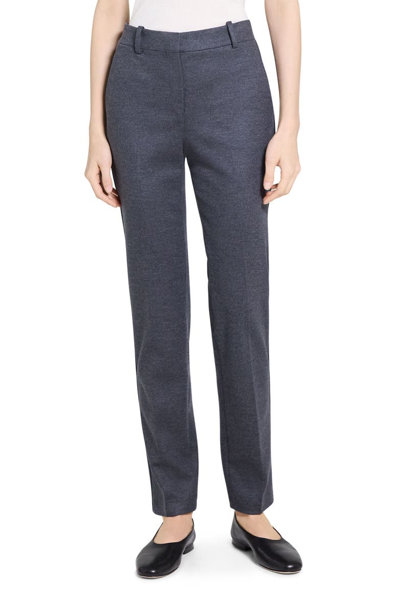Slim Fit Wool Blend Pants, Main, color, NEW CHARCOAL MELANGE