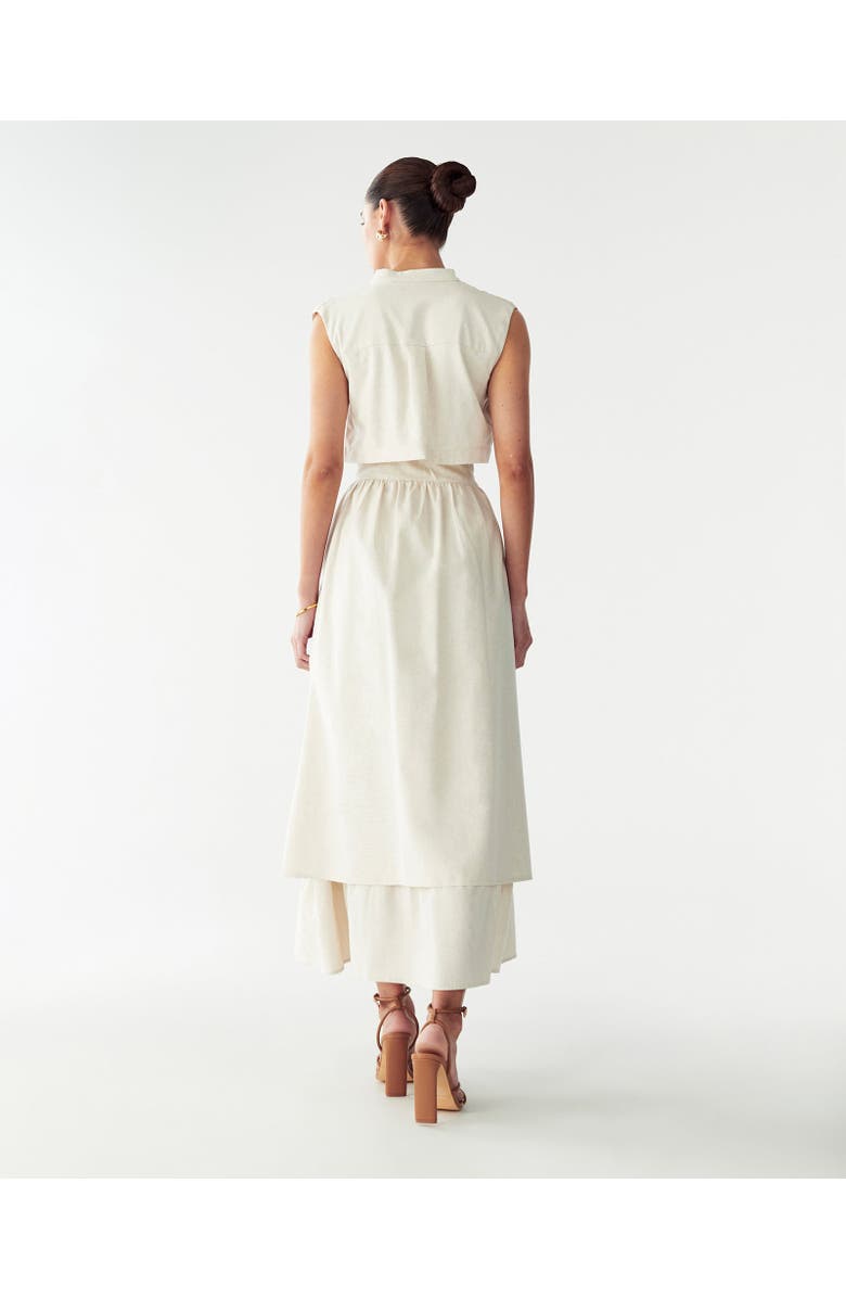 WILLA Fallyn Midi Dress, Alternate, color, Natural