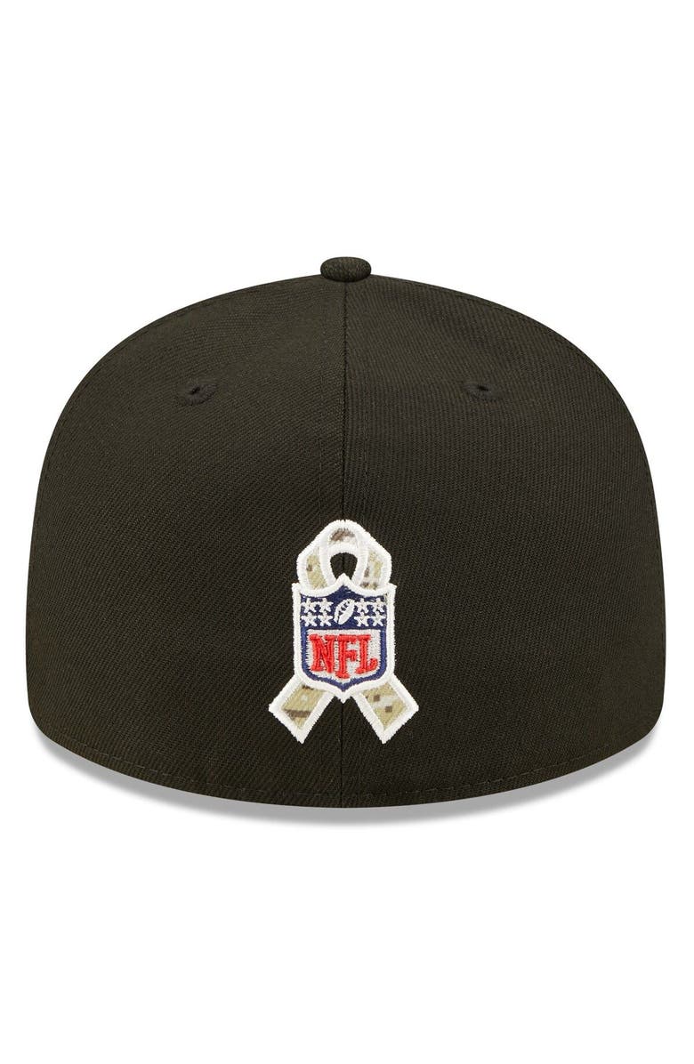 New Era Men's New Era Black Tennessee Titans 2022 Salute To Service Low Profile 59FIFTY Fitted Hat, Alternate, color, 