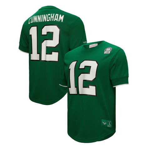Men's Mitchell & Ness Randall Cunningham Kelly Green Philadelphia Eagles Retired Player Name & Number Mesh Top