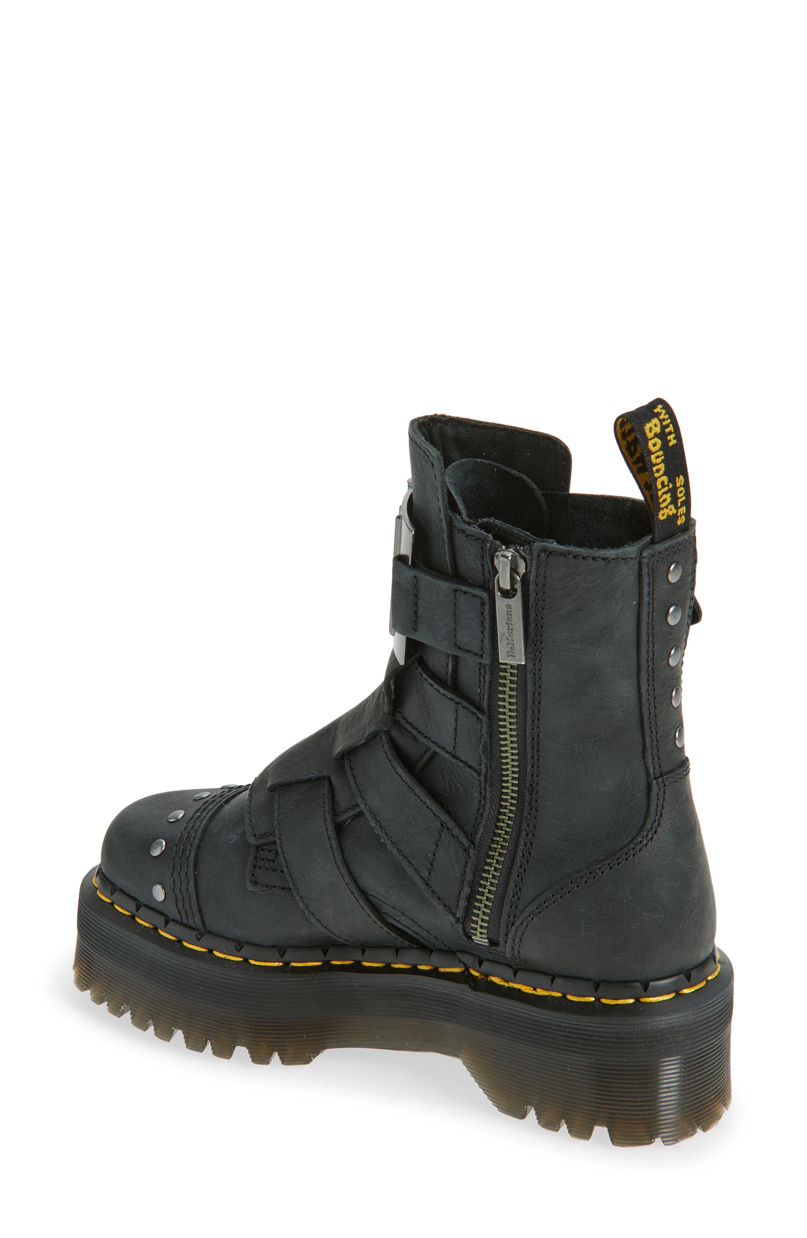 Dr. Martens Jadon Hinge Lug Sole Boot, Alternate, color, Black