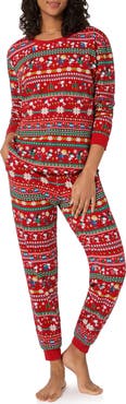 BedHead Pajamas Peanuts® Print Stretch Organic Cotton Pajamas