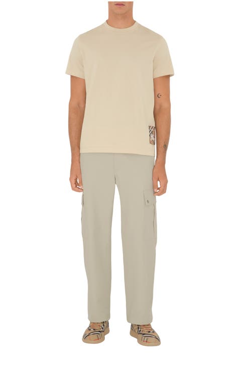 Check Label Cotton T-shirt