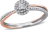 Julianna B. Lab Grown Diamond Halo Engagement Ring 10k