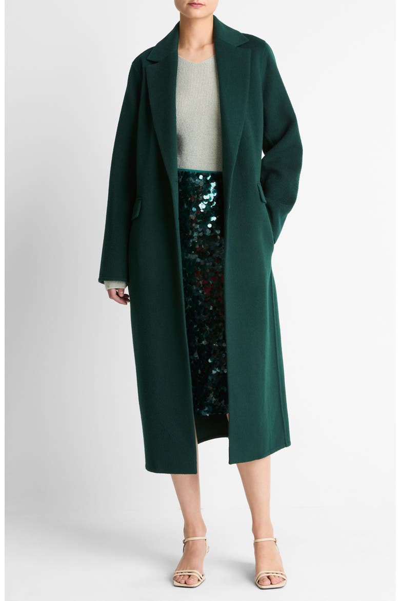 Classic Wool Blend Coat, Main, color, 377JUN-JUNIPER