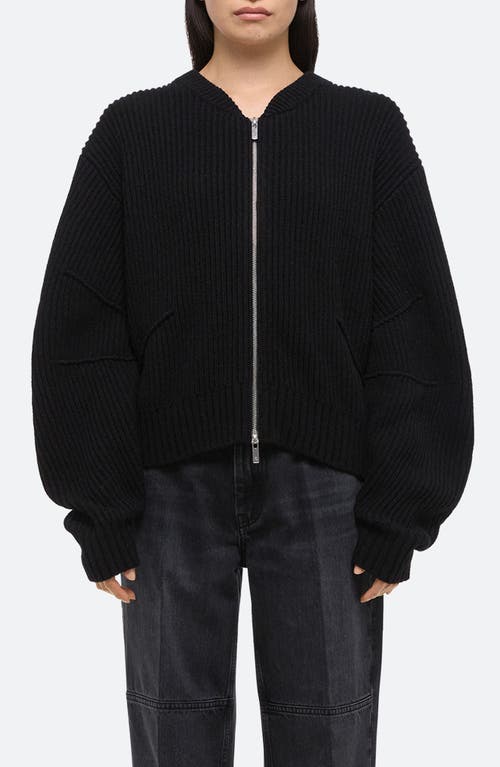 Helmut Lang Layered Bomber Jacket In Black - 001