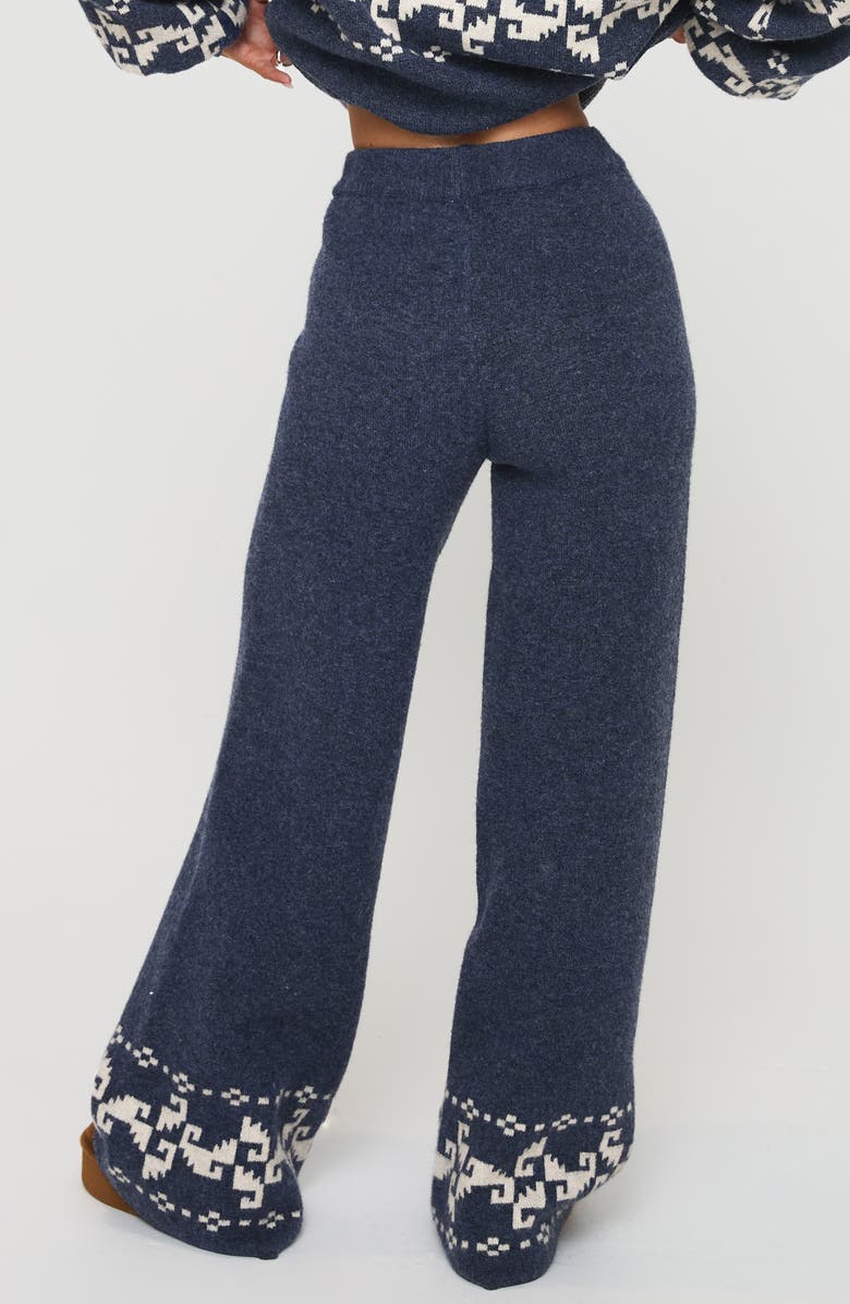 Princess Polly Alpine Sweater Pants, Alternate, color, Blue