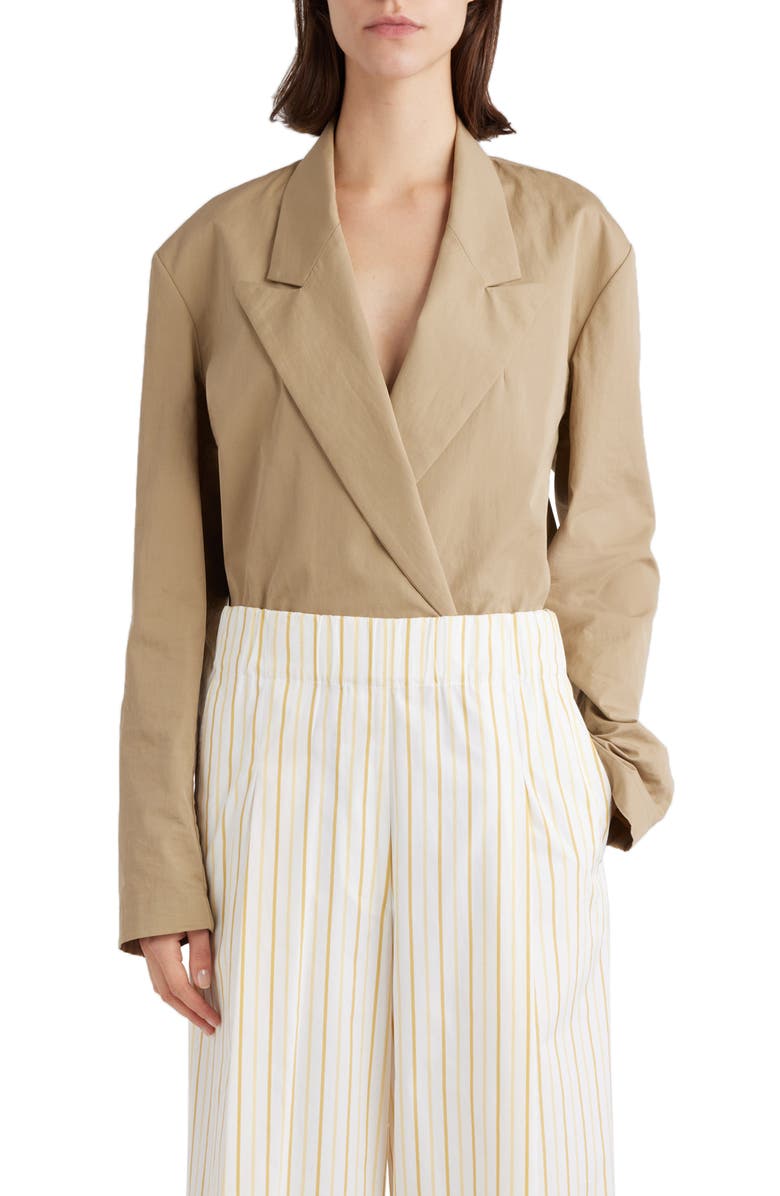 Dries Van Noten Oversize Double Breasted Cotton Blazer, Main, color, 
