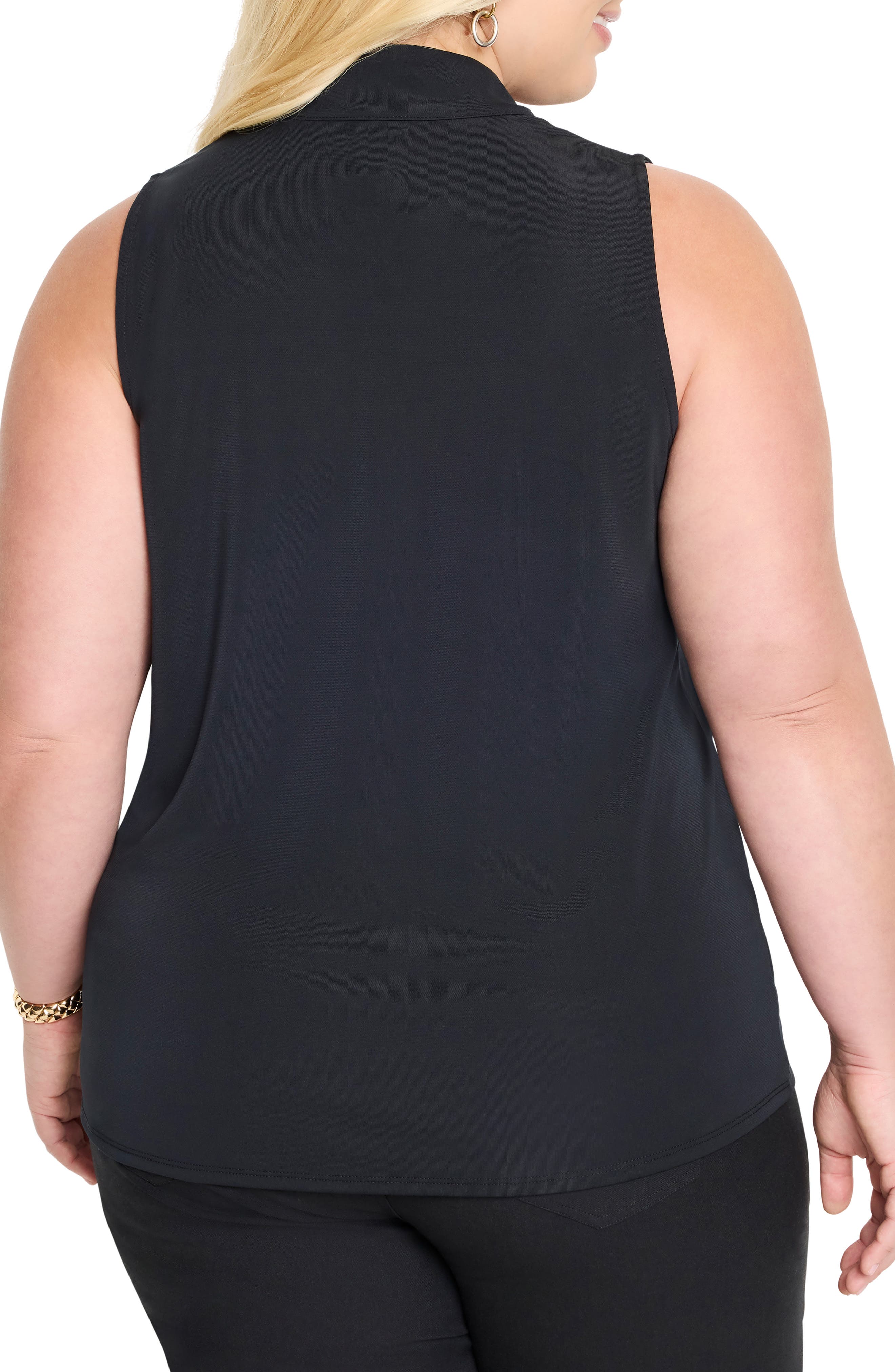 Knit Crepe Ruffle Tank - image 2