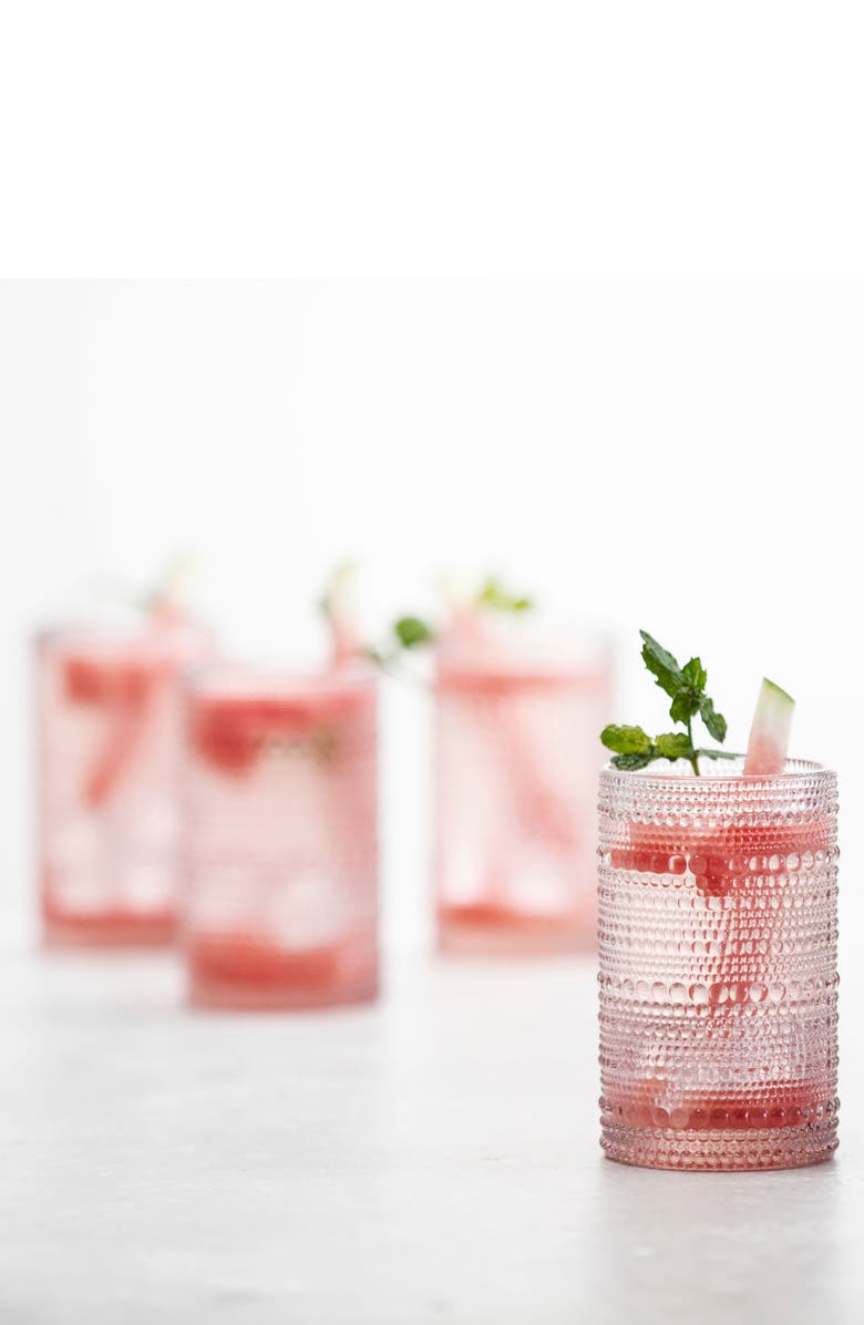 Fortessa Jupiter Set of 4 Iced Beverage Glasses, Alternate, color, Pink