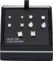 NORDSTROM RACK Set of 5 Cubic Zirconia Stud Earrings