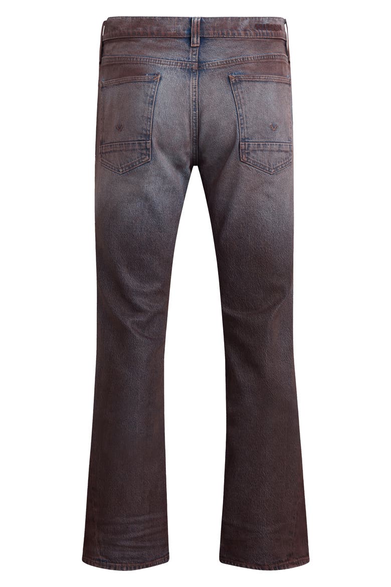 Walker Kick Flare Jeans, Alternate, color, COATED PORT