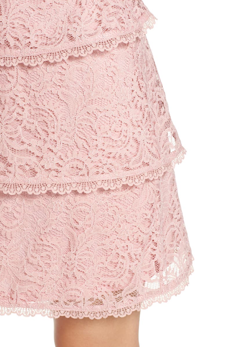 Adrianna Papell Sophia Tiered Lace Dress, Alternate, color, 