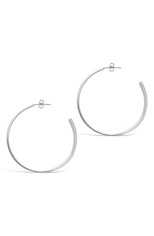 Sterling Forever Graduating Hoop Earrings-gold In Metallic