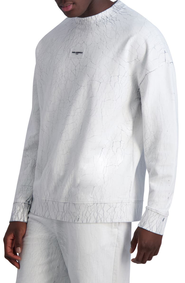 KARL LAGERFELD PARIS Mr B Print Terry Sweatshirt, Alternate, color,