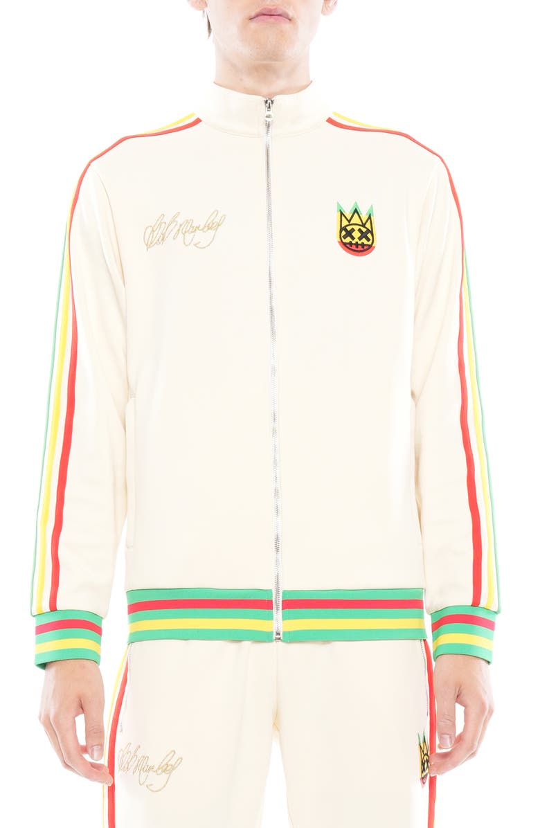 Cult of Individuality Marley Zip-Up Cotton Knit Track Suit, Main, color, 