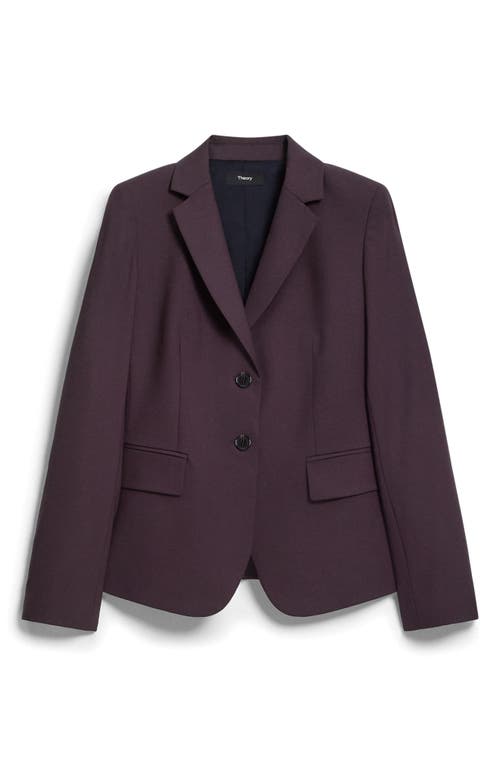 Theory Carissa Good Wool Blazer In Brown
