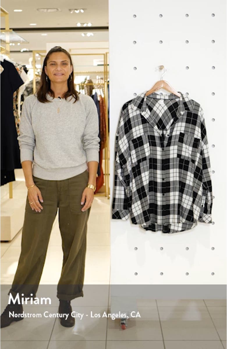 Plaid Boyfriend Shirt, sales video thumbnail