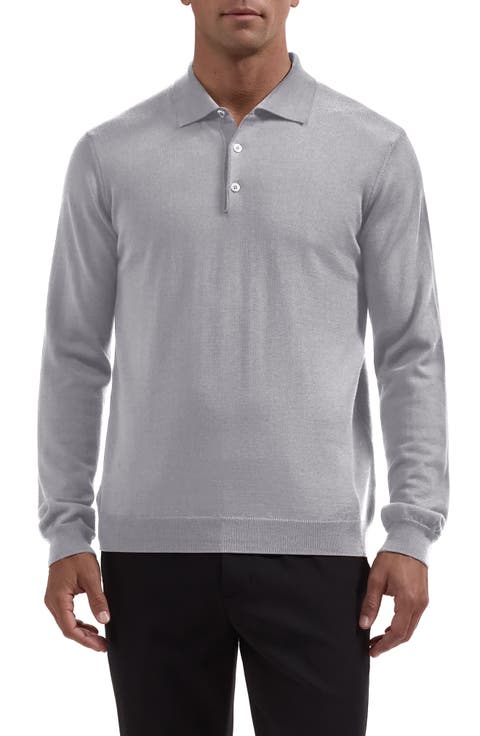 Merino Wool Polo Sweater