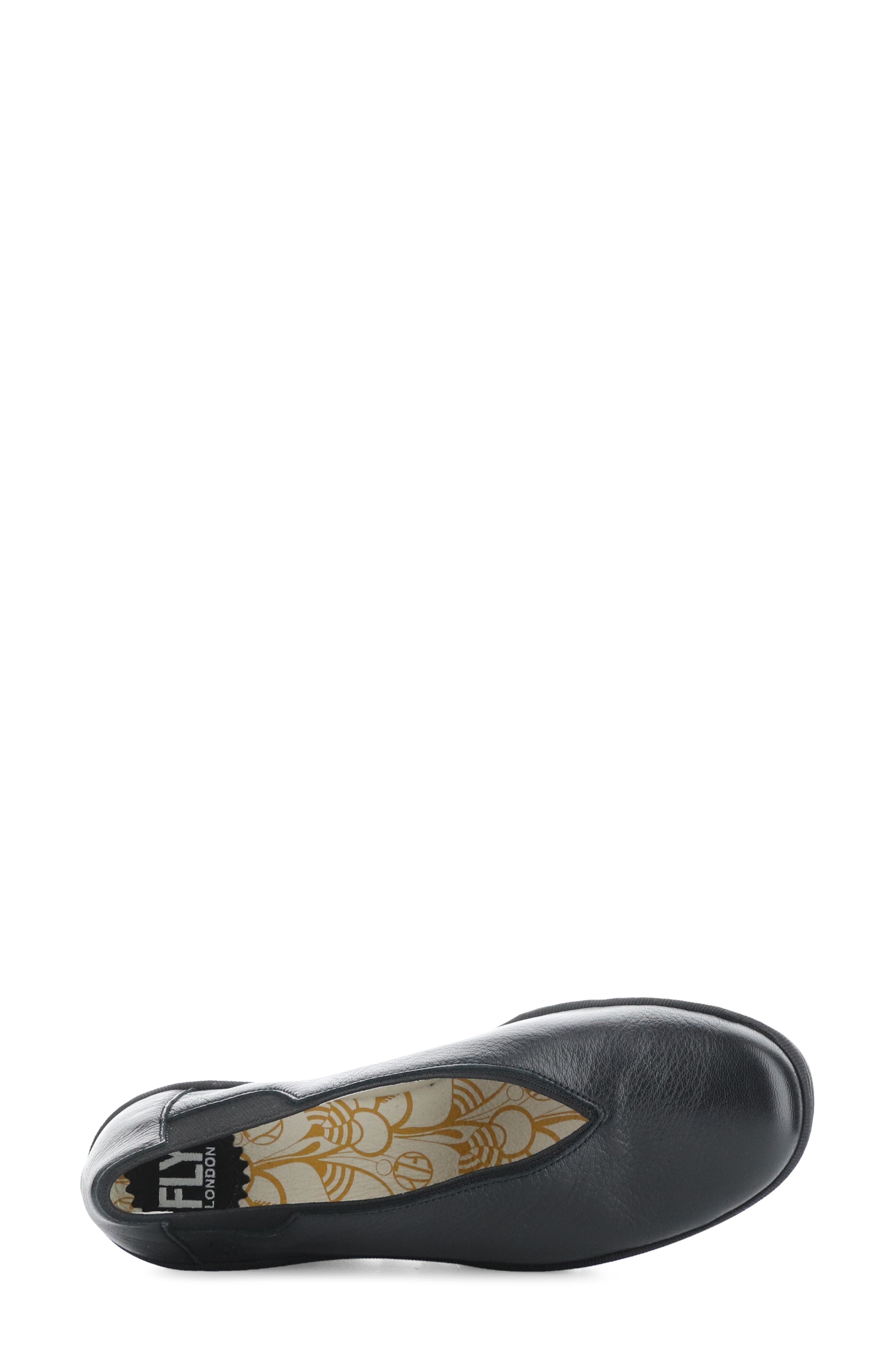 Fly London Yoza Wedge Ballet Shoe, Alternate, color, Black Mousse