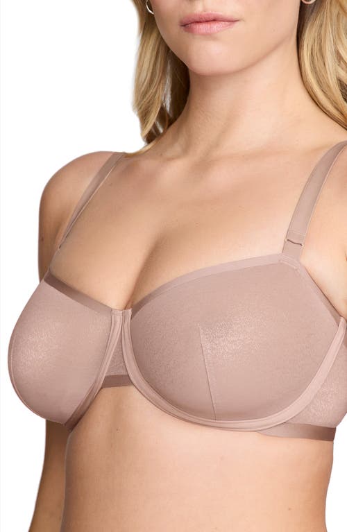 Cuup The Balconette Mesh Underwire Bra In Moonbeam