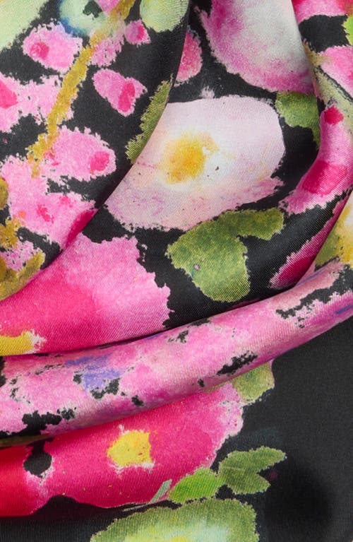 Kurt Geiger London Floral Print Large Print In Black