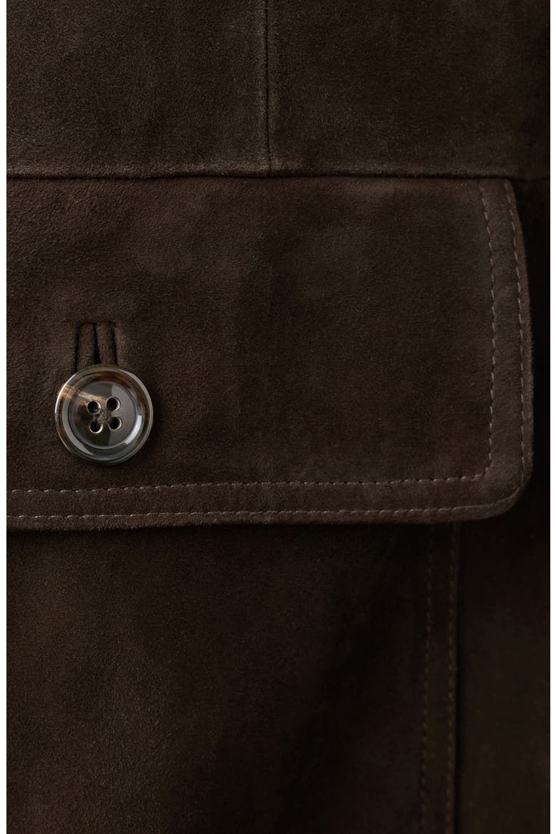 Suede Jacket, Alternate, color, BROWN