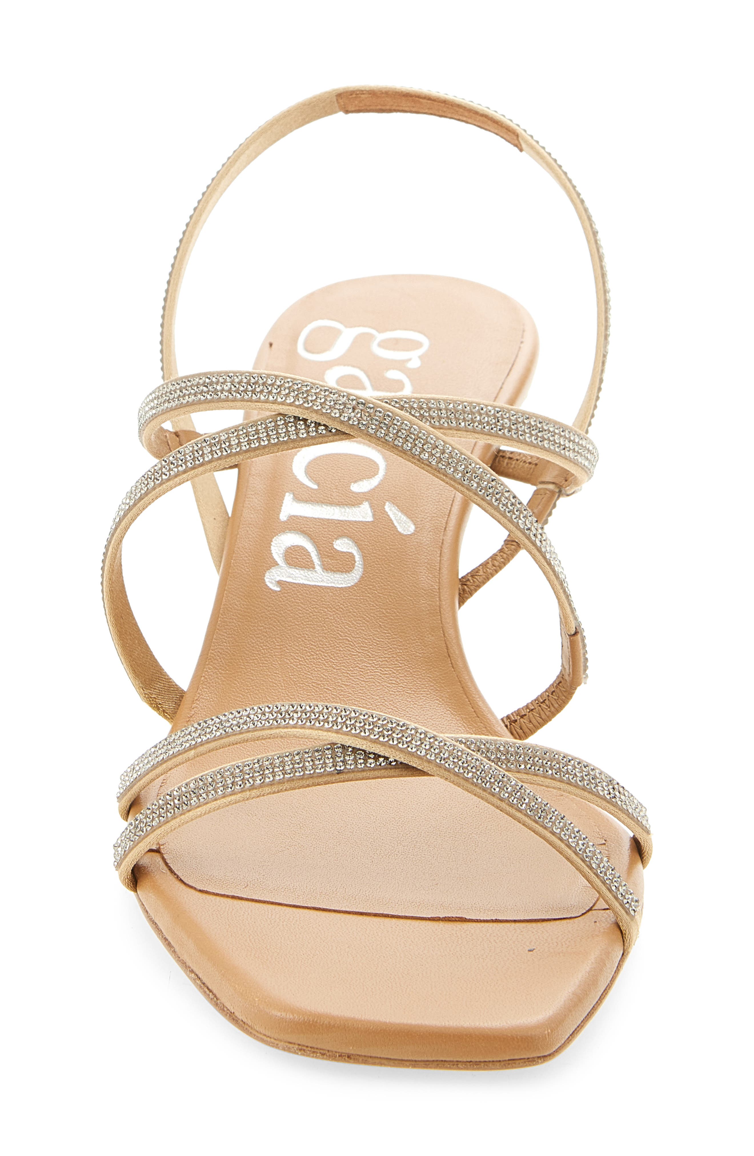 Pedro Garcia Aday Slingback Sandal, Alternate, color, Brulee Satin