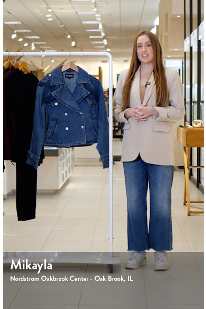 Sirus Crop Denim Trench Coat video
