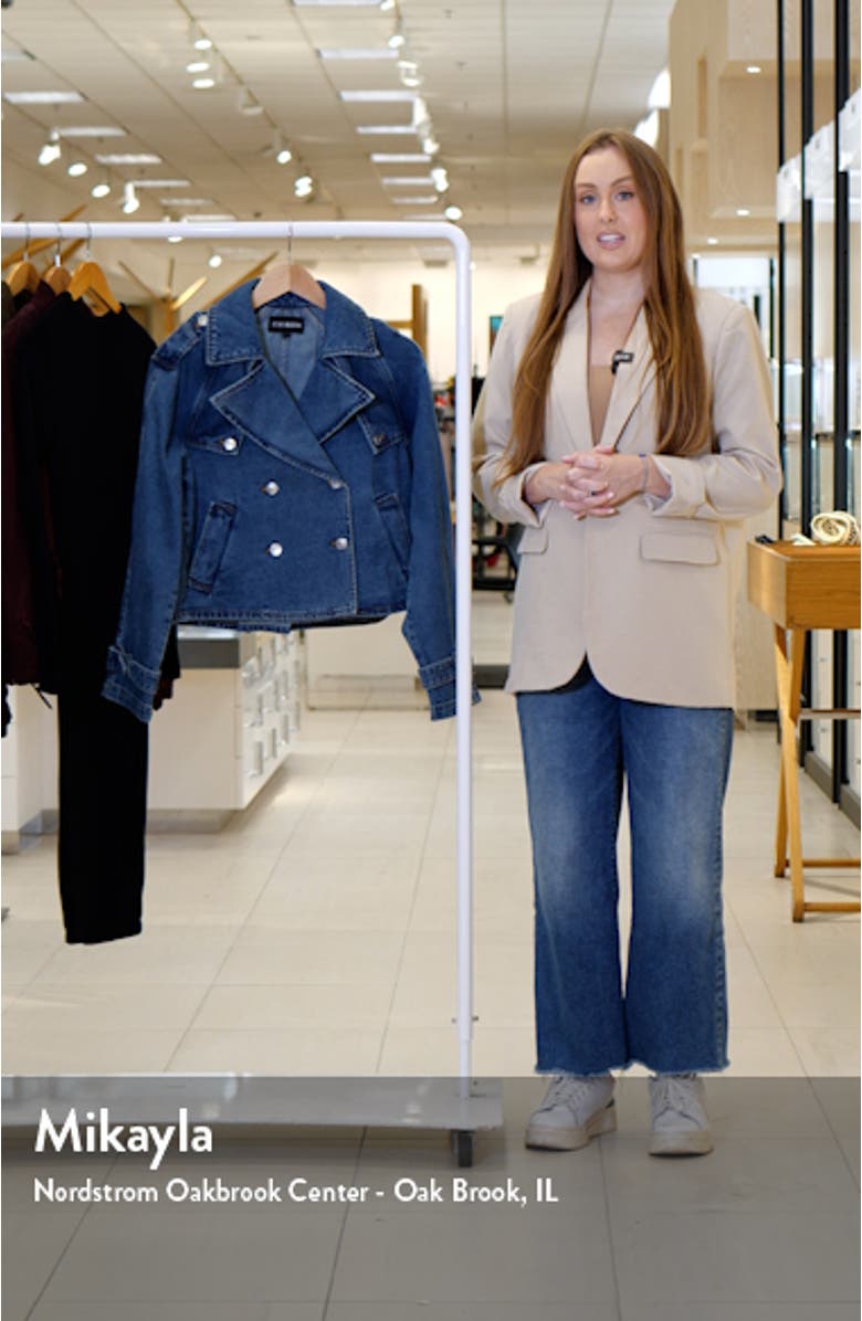 Sirus Crop Denim Trench Coat