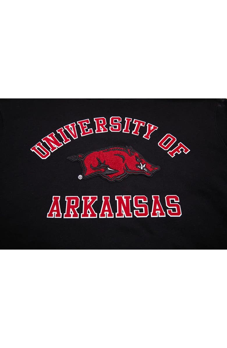 PRO STANDARD Men's Pro Standard Black Arkansas Razorbacks Classic Stacked Logo Pullover Hoodie, Alternate, color, 