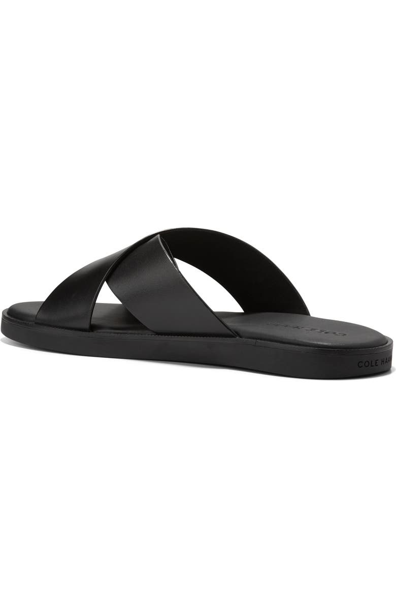 Cole Haan Nantucket Cross Strap Sandal, Alternate, color, Black/ Black