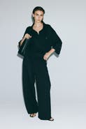 H&M Viscose-blend Barrel-leg Pants