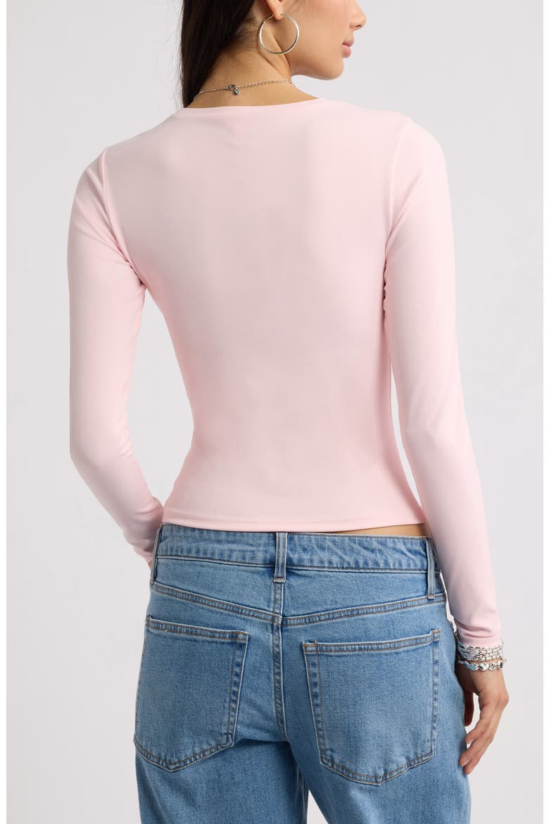 Smooth Fit Long Sleeve Crewneck T-Shirt, Alternate, color, PINK BALM
