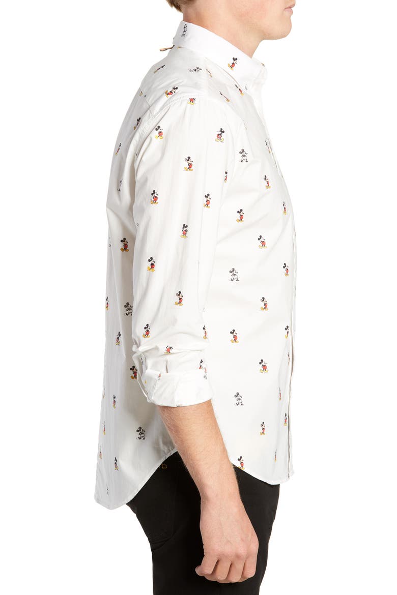 Mickey Mouse Fit 2 Tomlin Sport Shirt, Alternate, color, WHITE MULTI