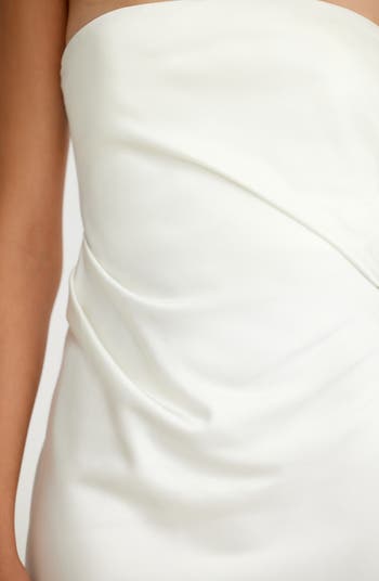 Lucile Strapless Satin Gown with Train