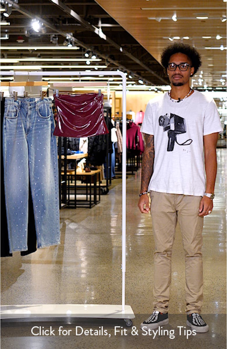 Faux Leather Tube Top, sales video thumbnail