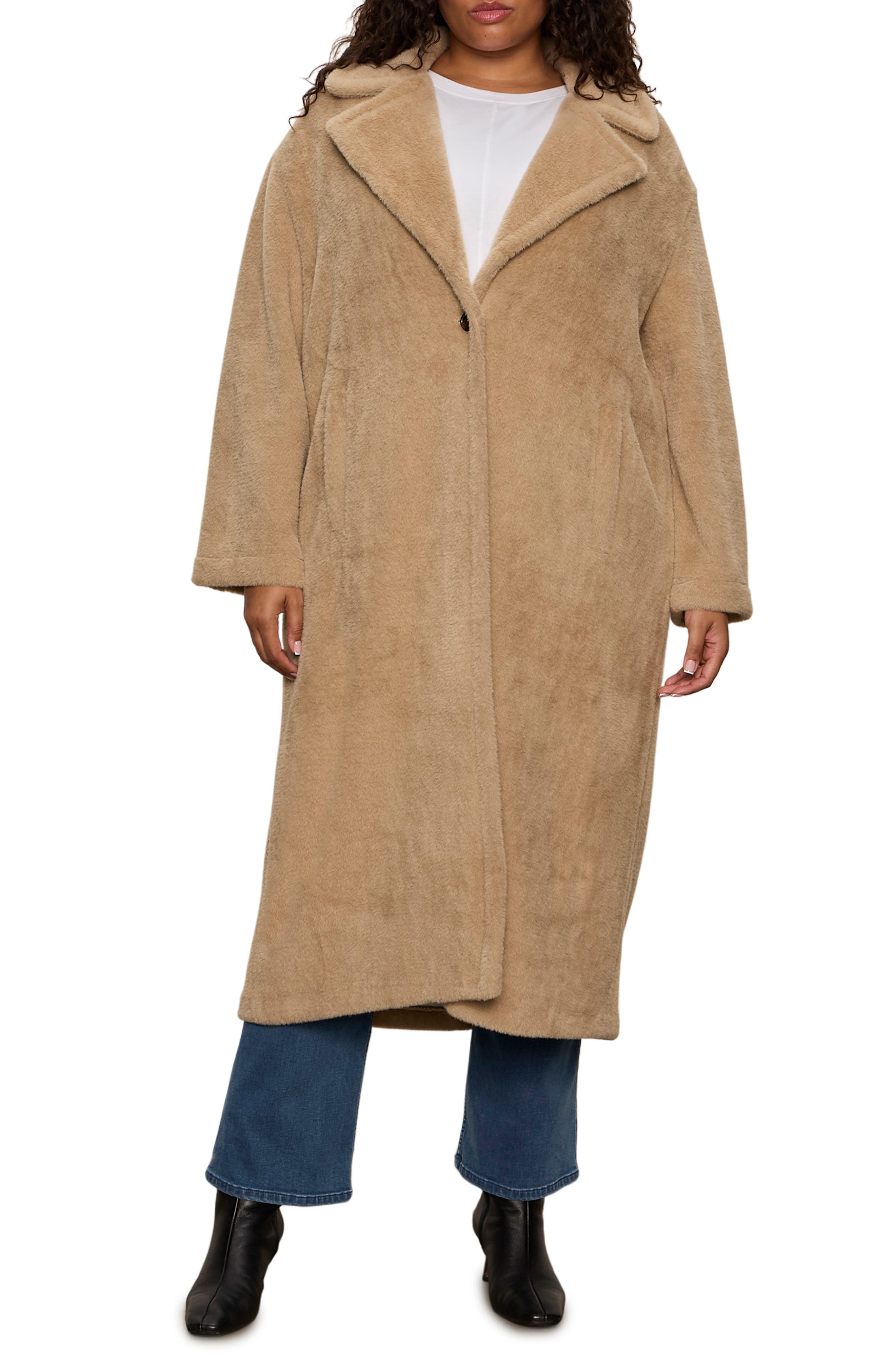 Sanctuary Live In Faux Fur Coat