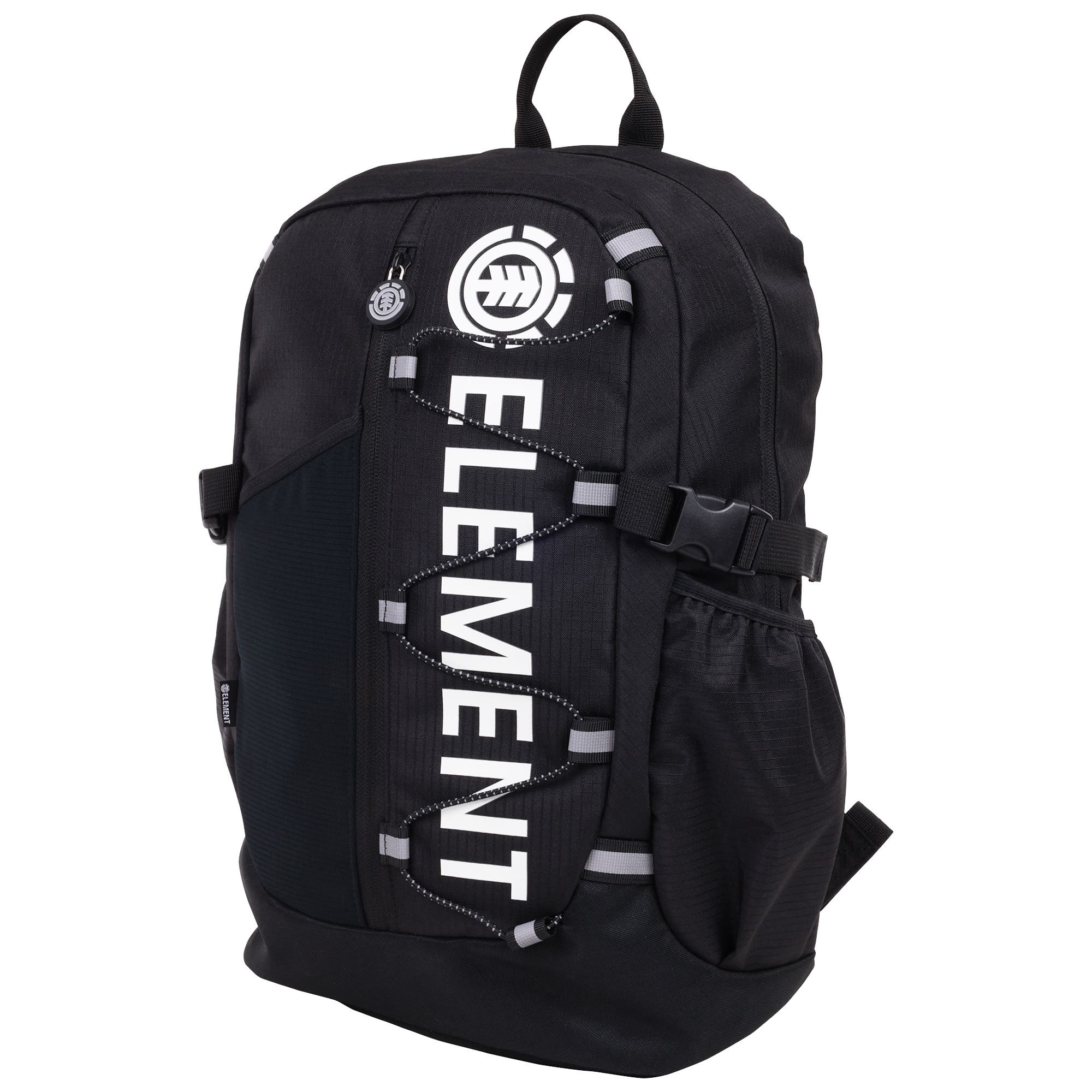Element Backpack with Vertical Logo Print, Alternate, color, Black