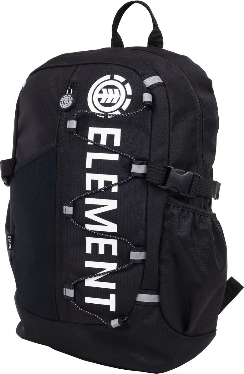 Element Backpack with Vertical Logo Print, Alternate, color, Black