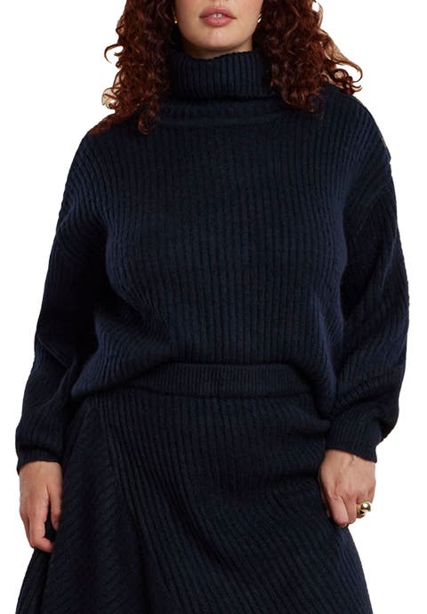 Oversized Button Detail Sweater (Plus Available)