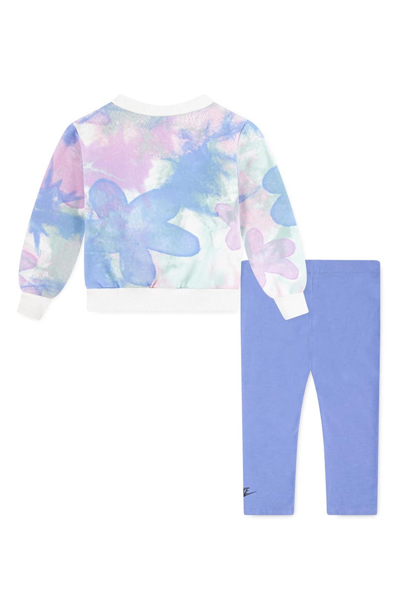 Nike Kids' Sci-Dye Fleece Top & Leggings Set, Alternate, color, Nike Polar