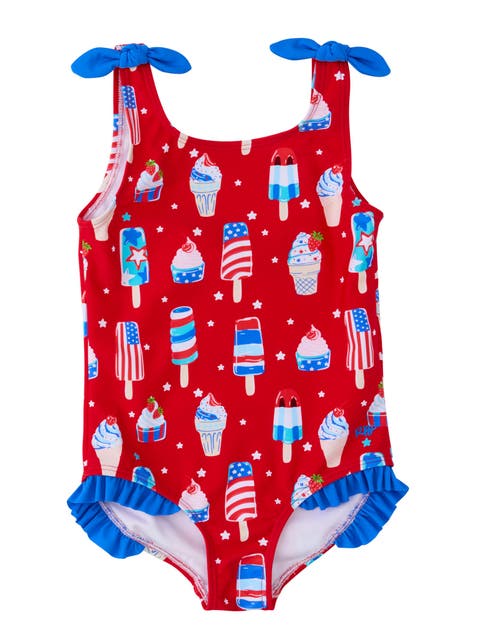 Baby Girls UPF50+ Tie Shoulder One Piece