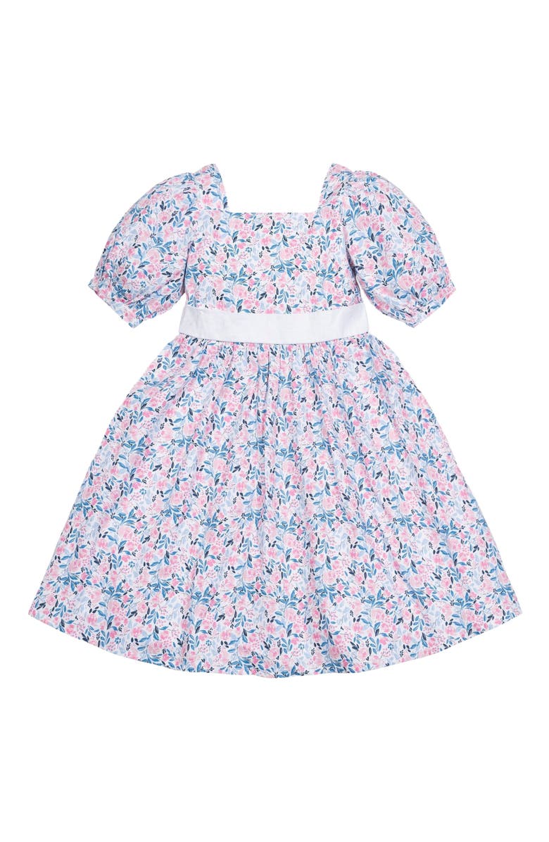 Hope & Henry Girls' Short Sleeve Puff Sleeve Party Dress, Toddler, Main, color, English Floral