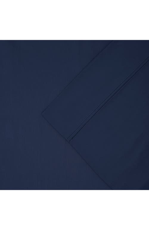 Modern Threads Solid 400 Thread Count Egyptian Cotton Sheet Set In Navy