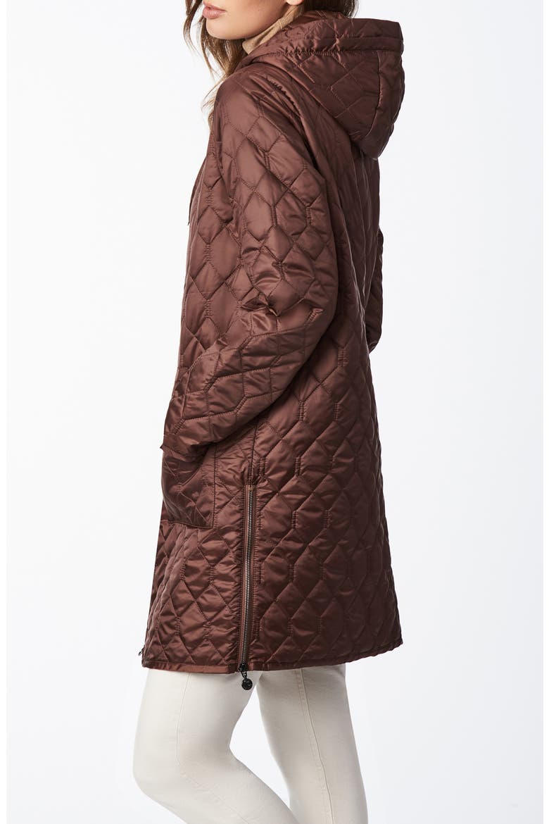 Quilted Hooded Liner Jacket, Alternate, color, PECAN
