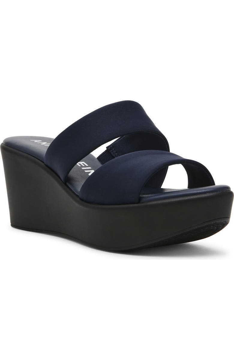 Anne Klein Palisa Platform Wedge Slide Sandal, Main, color,