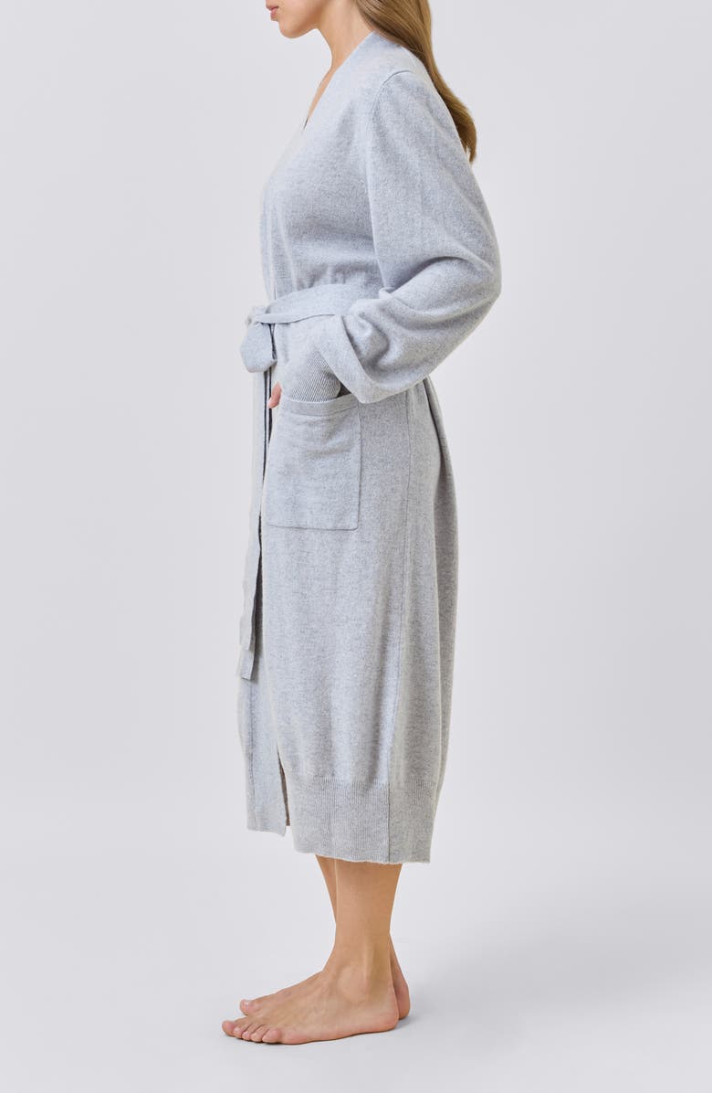 Papinelle Cashmere Robe, Alternate, color, Grey